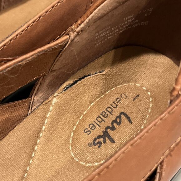 Clarks Bendables Women's Loafers Shoes Size 10 Leather Brown EUC - Picture 10 of 16